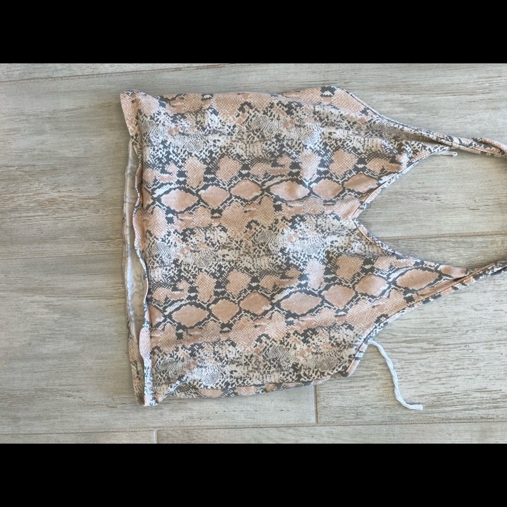 around the neck crop top